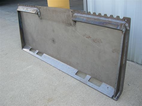 skid steer face plate|skid steer plate for tractor.